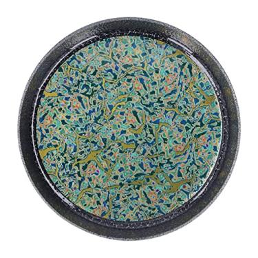 Imagem de Xícara de chá Pires Bandeja para Servir chá Liga Pequena Durável Leve Varanda (Verde)