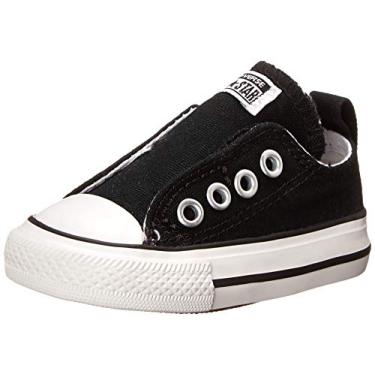 Imagem de Converse Boys Infants' Chuck Taylor All Star Low Top Slip On Sneaker, Black, 7 M US Big Kid