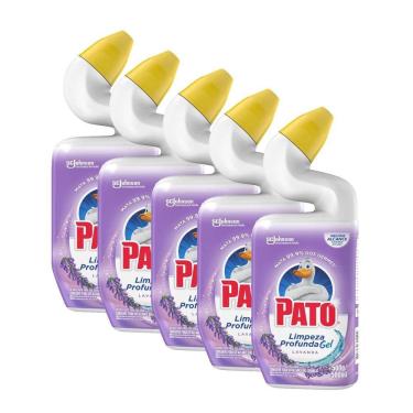 Imagem de Desinfetante Pato Lavanda Limpeza Profunda Kit 5