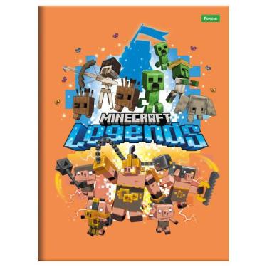 Imagem de Caderno Brochura 1/4 Minecraft 80 Folhas - Legends - Foroni