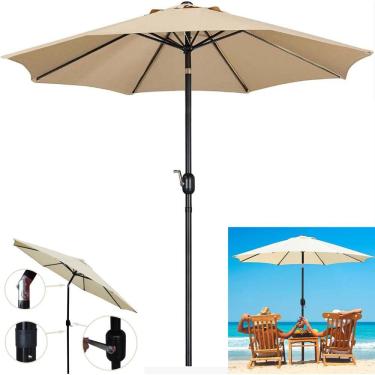 Imagem de Ombrelone Guarda Sol 3m Grande Com Manivela Articulado Jardim Piscina Maresias - AMZ