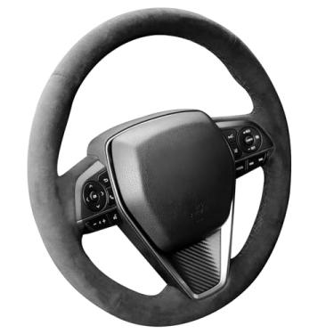 Imagem de Alfanxi Costura manual Itália para volante de carro Alcantara para Toyota Corolla/Corolla Cross/Corolla Hatchback/Corolla Hybrid/RAV4/RAV4 Hybrid (sem listras)