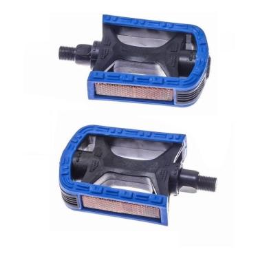 Imagem de Pedal bicicleta bicolor mtb sem  azul par inglês
