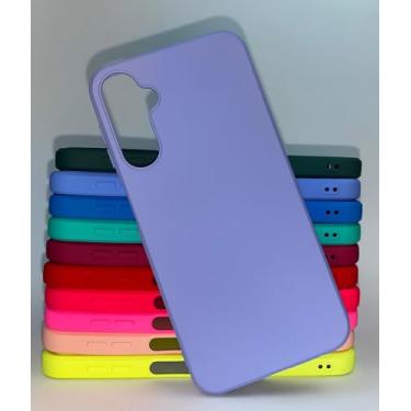 Imagem de Capa Capinha Protetora - Samsung Galaxy A25 - Silicone aveludada por dentro toque sedoso (Lilás)
