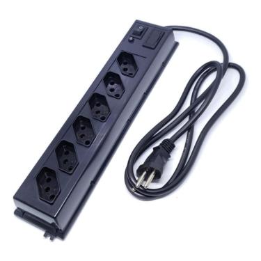 Imagem de Filtro De Linha Extensao 6 Tomadas 1.10 Metro Profissional 