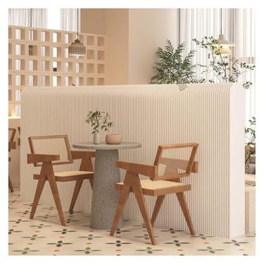 Imagem de Biombos e Divisórias Tela De Privacidade Interna Do Divisor De Quarto Dobrável Moderno, Divisor De Parede De Papel Independente, Retrátil 3,28~16,4 Pés, Para Quarto De Sala De Estar Separado(200x98c