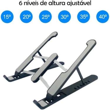 Imagem de Suporte Notebook Smartphone Tablet Livr Ajustável Regulável Dobrável E