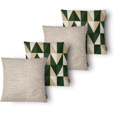 Imagem de Kit 4 Capas de Almofada Decorativa Belchior com Zíper Tecido Especial 