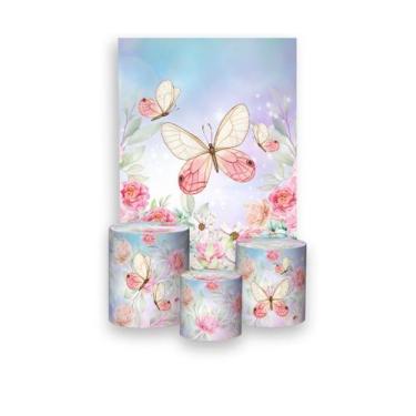 Imagem de Painel De Festa Vertical 1,50 x 2,20 + Trio De Capas Cilindro - Borbol