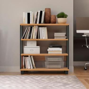 Imagem de Balcão Escritório c/ 4 Prateleiras Industrial 100% Mdf - Pradel E, Fre