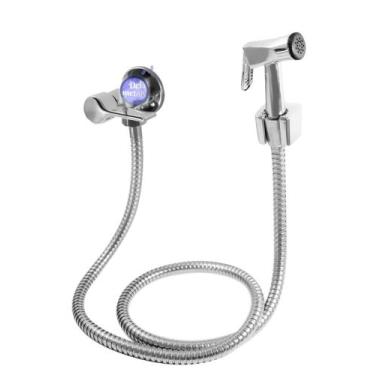 Imagem de Ducha Higiênica Luxo 100% Metal Completa ¼ Volta C-70 Cor:Cromado Del 