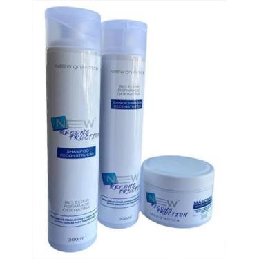 Imagem de Kit Shampoo Máscara Condicionador Reconstrução New Quantic