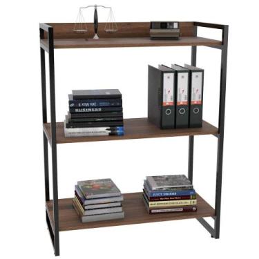 Imagem de Estante Multiuso 3 Prateleiras Escritório Estilo Industrial Form C01 1