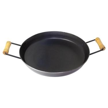 Imagem de Chapa Disco de Arado Com Borda Redonda Lisa de 33 Cm de Aço Para Bife 