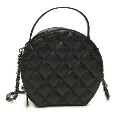 Imagem de Bolsa Feminina Transversal Napa Floater Isa - Miah, Preto, Único