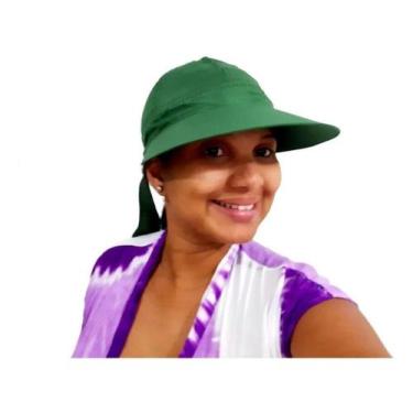 Imagem de Viseira de Praia Feminina de Tactel - Cinza Claro - RGM, Vesde musgo