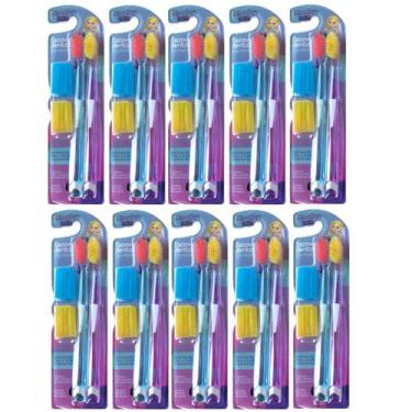 Imagem de Kit 20 Escova de Dente C/ Protetores Cerdas Nylon Disco Teen - Discote