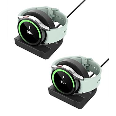 Imagem de MoKo Suporte de carregador compatível com Samsung Galaxy Watch Ultra/Watch 7 6 5 40 mm e 44 mm/Watch 6 Classic 43 mm 47 mm/Watch 5 Pro, suporte de carregamento de silicone com base antiderrapante,