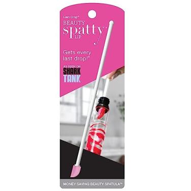 Imagem de Spatty Espátula de beleza pequena brilhante labial (rosa de 15,24 cm) Shark Tank Mom Made arranhões última gota de batom, corretivo, batom, protetor labial, pequenos presentes de cosméticos de maquiagem para mulheres, adolescentes, vovó, mamães