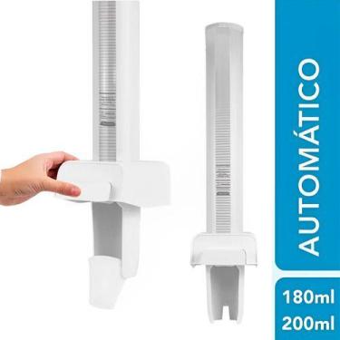 Imagem de Dispenser de Copos Água 150ml a 200ml Nobre - Branco, Branco