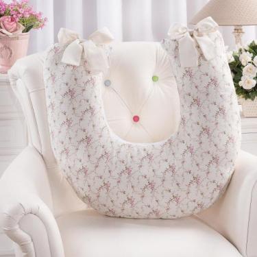 Imagem de Almofada Amamentação Menina Travesseiro Multifunções Apoio De Bebê Fir