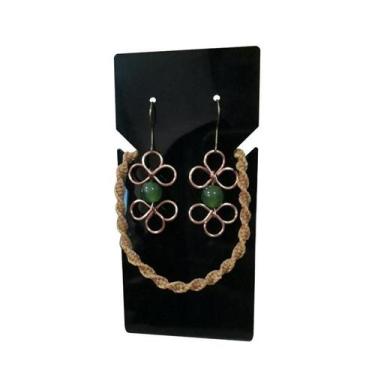 Imagem de Expositor Retangular Brincos Colares Bijuterias Acrílico - LRP