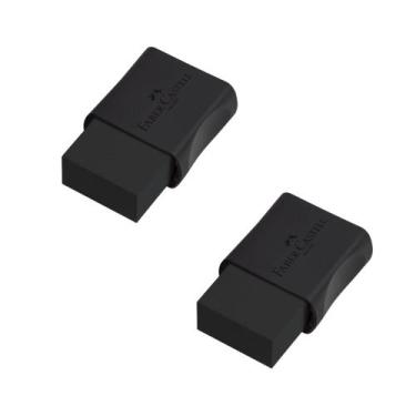 Imagem de Borracha Faber Castell Max Tons Pastel Neon Preta Branca Unidade/Kit -