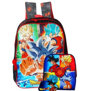 Imagem de Mochila Infantil De Alças Com Lancheira Dragon Ball Super - Clio, Drag