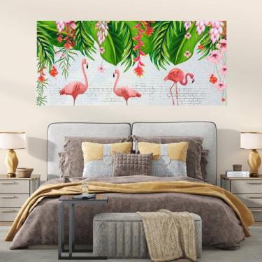 Imagem de Painel Quadro Adesivo - Folhagem tropical 1 - Dekalque, 1,5 x 0,67