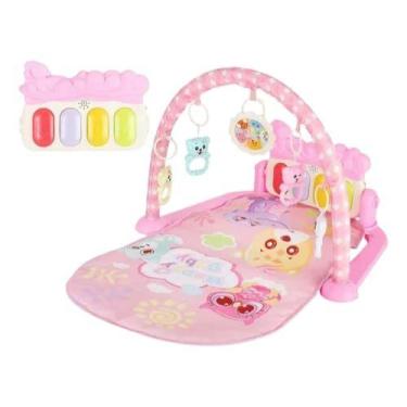 Imagem de Tapete de Atividades Musical com Piano para Bebê Rosa -905 - 99 toys