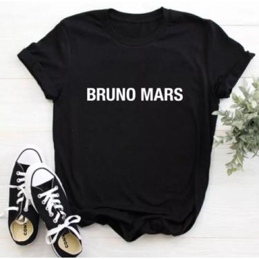 Imagem de Camiseta Bruno Mars Baby Look Feminina 100% Algodão - SEMPRENALUTA, Pr