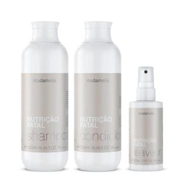 Imagem de Kit nutrição fatal duo 250ml e leave-in 200g - MADAMELIS