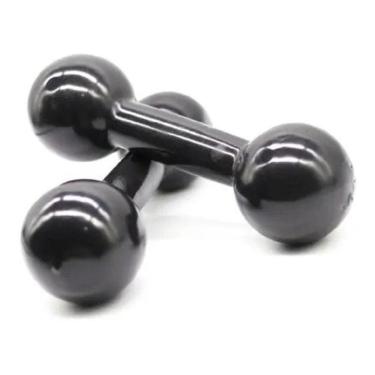 Imagem de Halter Emborrachado Par De 5 Kg Para Supino E Fortalecimento