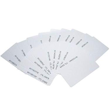 Imagem de Meipire Cartões de proximidade RFID de 125 Khz, cartão de identificação em branco de 0,8 mm para sistema de controle de acesso e atendimento de entrada de porta, somente leitura (30 peças)