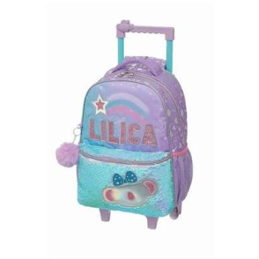 Imagem de Mochila de Rodinhas Pacific Com Alças Lilica Ripilica Lilás-Feminino