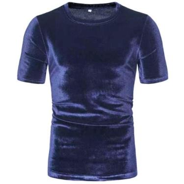 Imagem de Camiseta Veludo Slim - DBS, Azul marinho, M