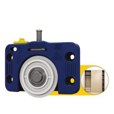 Imagem de Kit Roldana Para Porta De Correr Sobrepor  Jp360 Joelini