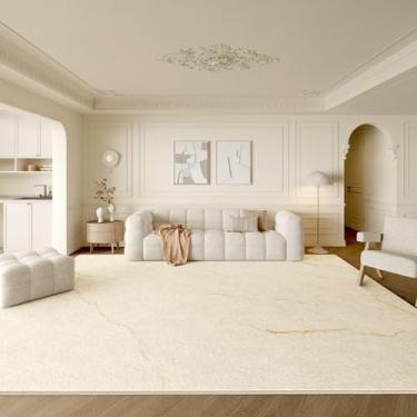 Imagem de Tapete minimalista listrado creme luxo bege decorativo sala de estar tapetes artístico criativo quarto tapetes confortável macio, YHT045,2,E,300x400CM