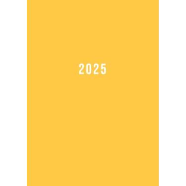 Imagem de 2025: Terminkalender mit Uhrzeiten 5:00-23:00 Tag | 1 Woche auf 2 Seiten mit Zeit | A4 Wochenplaner mit Zeiteinteilung | Kalenderbuch Planer | ... | Buchkalender Jahresplaner | Soft-Cover Gelb