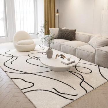 Imagem de Tapetes de luxo leves estilo nórdico, decoração para sala de estar, tapetes para vestiário interno, sala de estar, sofá, tapete de pelúcia espesso, 9.200 x 300 cm