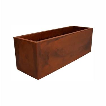 Imagem de Vaso Floreira Jardineira Flat Polietileno 57x15x15cm Japi