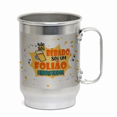 Imagem de Caneca Alumínio 600ML Tema Carnaval  Presente Criativo para a Folia - 