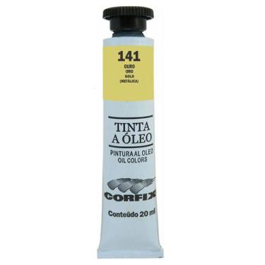 Imagem de Tinta Óleo Corfix Metálica 20ml - 33020, 141 - OURO METáLICA