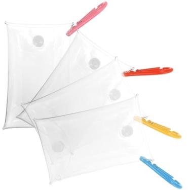 Imagem de Holibanna 4 peças, porta-chaves, carteiras para batom, carteira pequena, bolsa para moedas, bolsa pequena para mulheres, carteira de batom, carteira feminina, pvc, Conforme mostrado.,