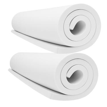 Imagem de Pacote com 2 folhas de espuma de Eva branca de 10 mm de espessura, 35,3 cm x 99,1 cm, espuma artesanal de EVA premium para fantasia de cosplay da MEARCOOH