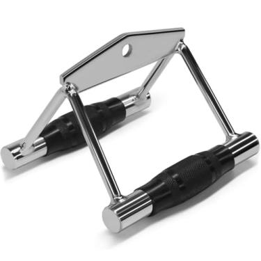 Imagem de Puxador Triângulo Academia Musculação Profissional Pulley Cabo Antiderrapante