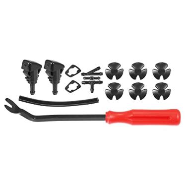 Imagem de X AUTOHAUX Kit de jato de jato de spray de limpador de para-brisa dianteiro 15 peças 86636FG050 para Subaru Impreza para WRX para STI 2008-2014
