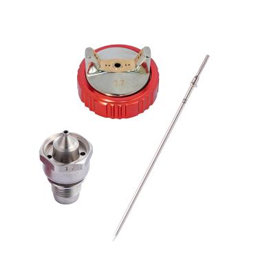 Imagem de DAXINYANG Conjunto De Agulha, Bico E Tampa Ar 1,7 Mm Para Pistola Pulverização Yt160/D1/A610 Lvlp, Alimentação Por Gravidade Pintura Automotiva