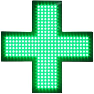 Imagem de BananaOG Placa De Led Para Dispensário Médico. Acessórios Lojas Coletivas, Display Interno Verde, Decoração Comercial Tijolos E Argamassa. Ultra Brilhante M, G, Gg, Pendente Leve, 3 Modos. (20 Cm X