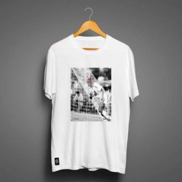 Imagem de Camiseta Santos Masculina Zé Carretilha Cabelo Laranja, Branco, GG